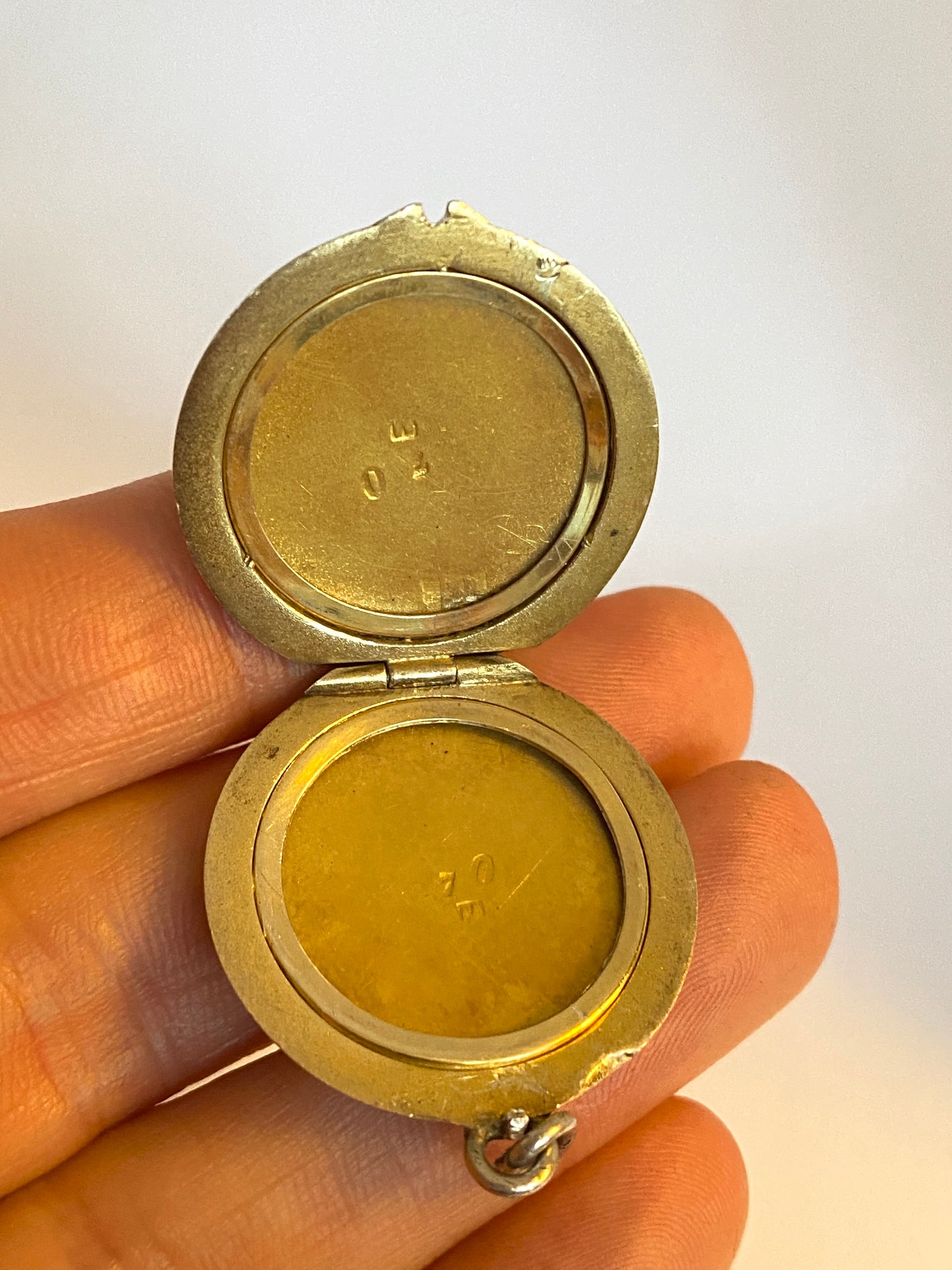 Art Nouveau Sterling Silver & Guilloche Enamel Locket/Pendant