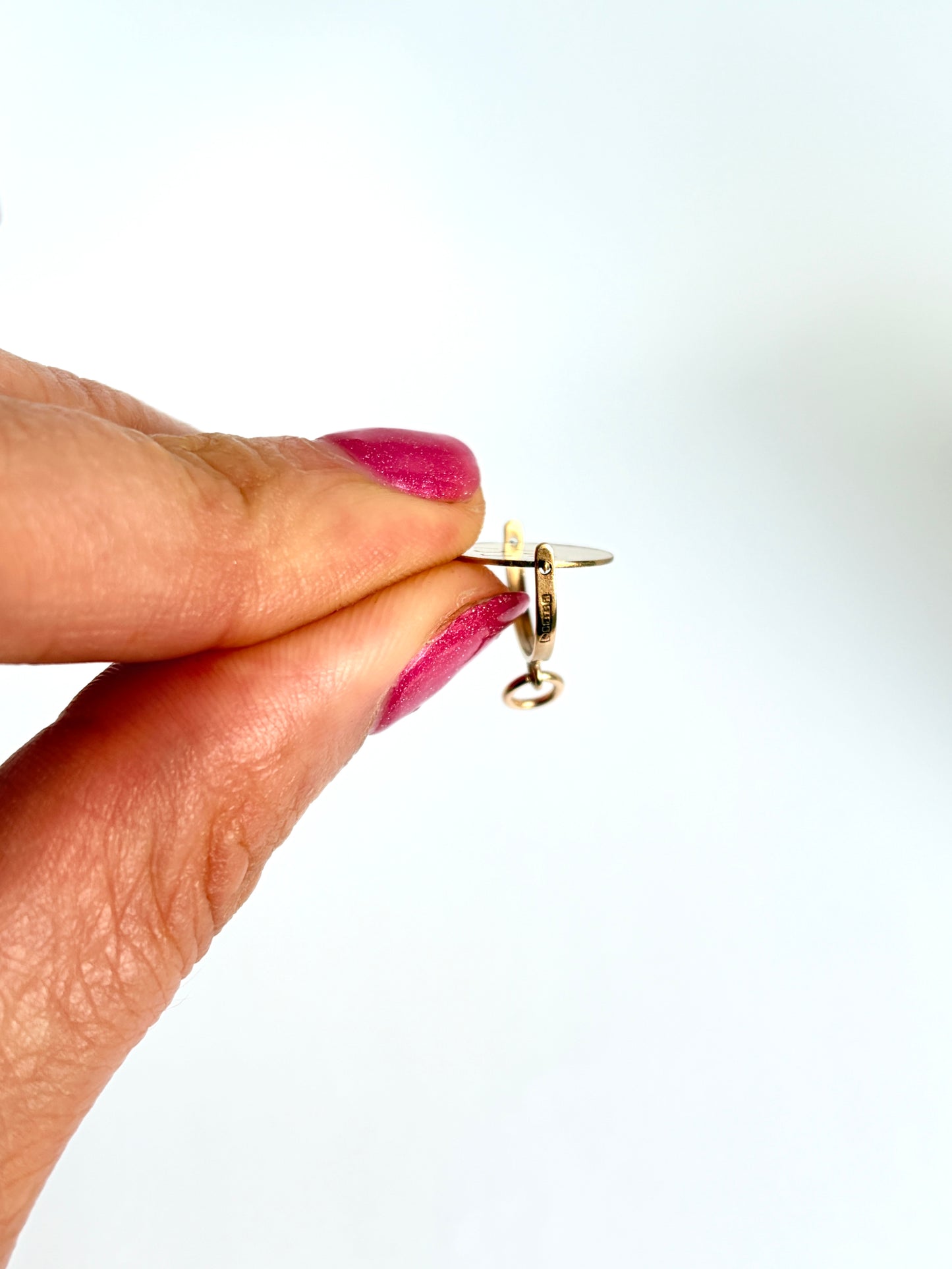 9ct Gold, 'I Love You' Spinner Pendant