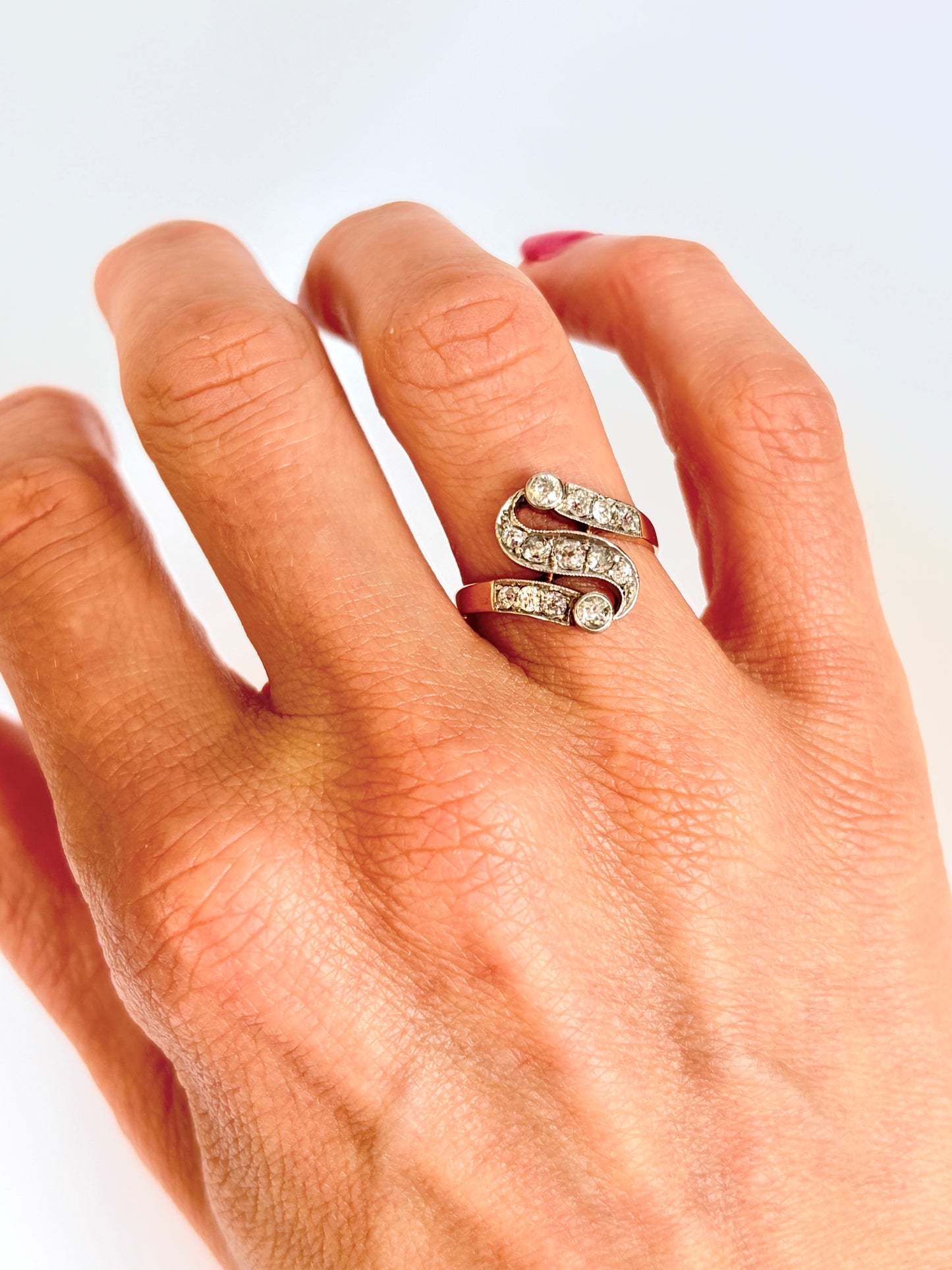 Vintage 18ct Gold 'Moi et Toi' Diamond Ring
