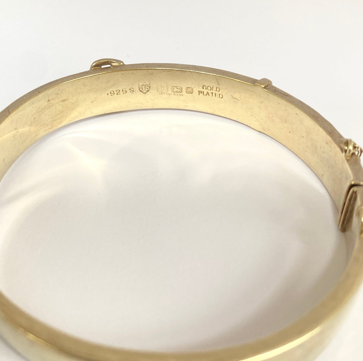 VIntage, Gold on Sterling Silver Buckle and 'Forget me Not' Bangle, Hallmarked 1954