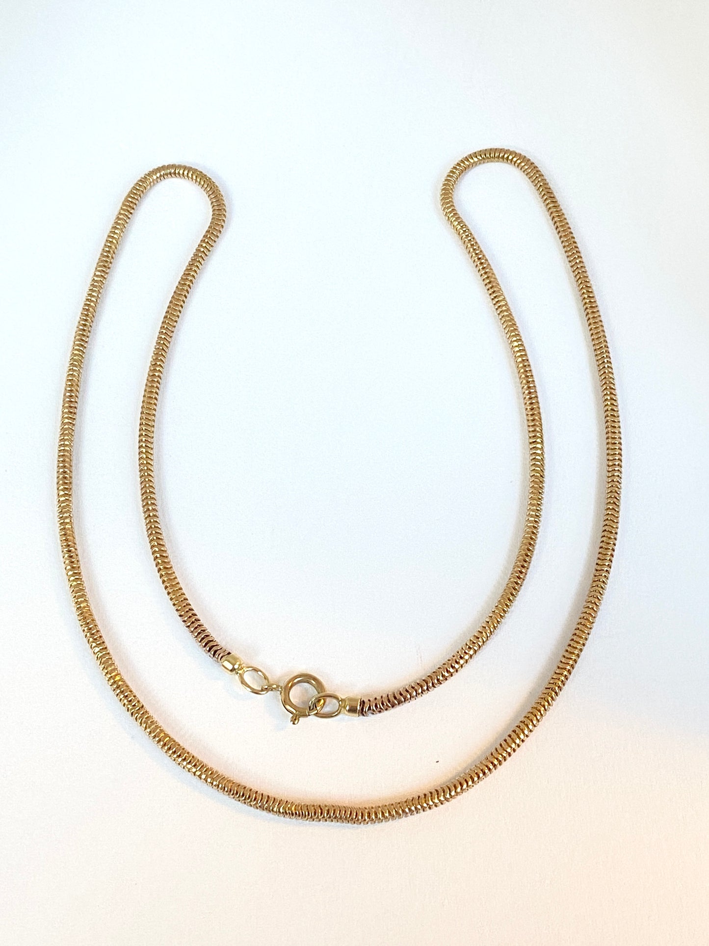 Vintage, 18.5 inch, 9ct Gold Snake Chain, 8.31g, 2.5mm wide