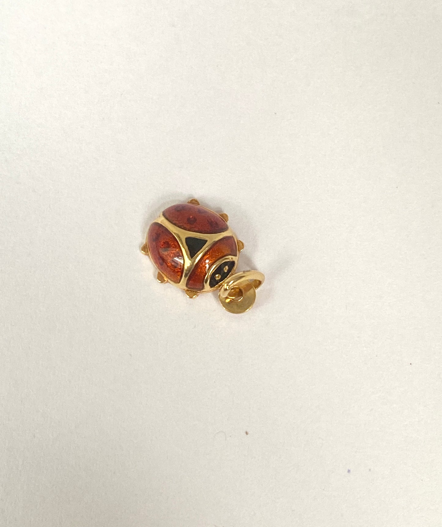 Vintage, 18ct Gold and Enamel, Lucky Ladybird Charm/Pendant