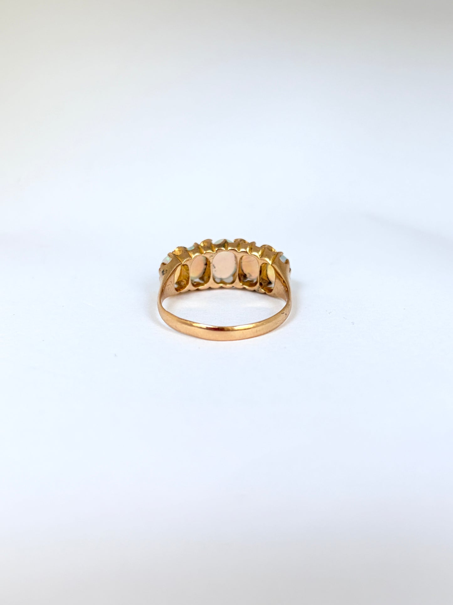 Edwardian, 18ct Gold, Opal and Diamond Ring, Chester, 1903