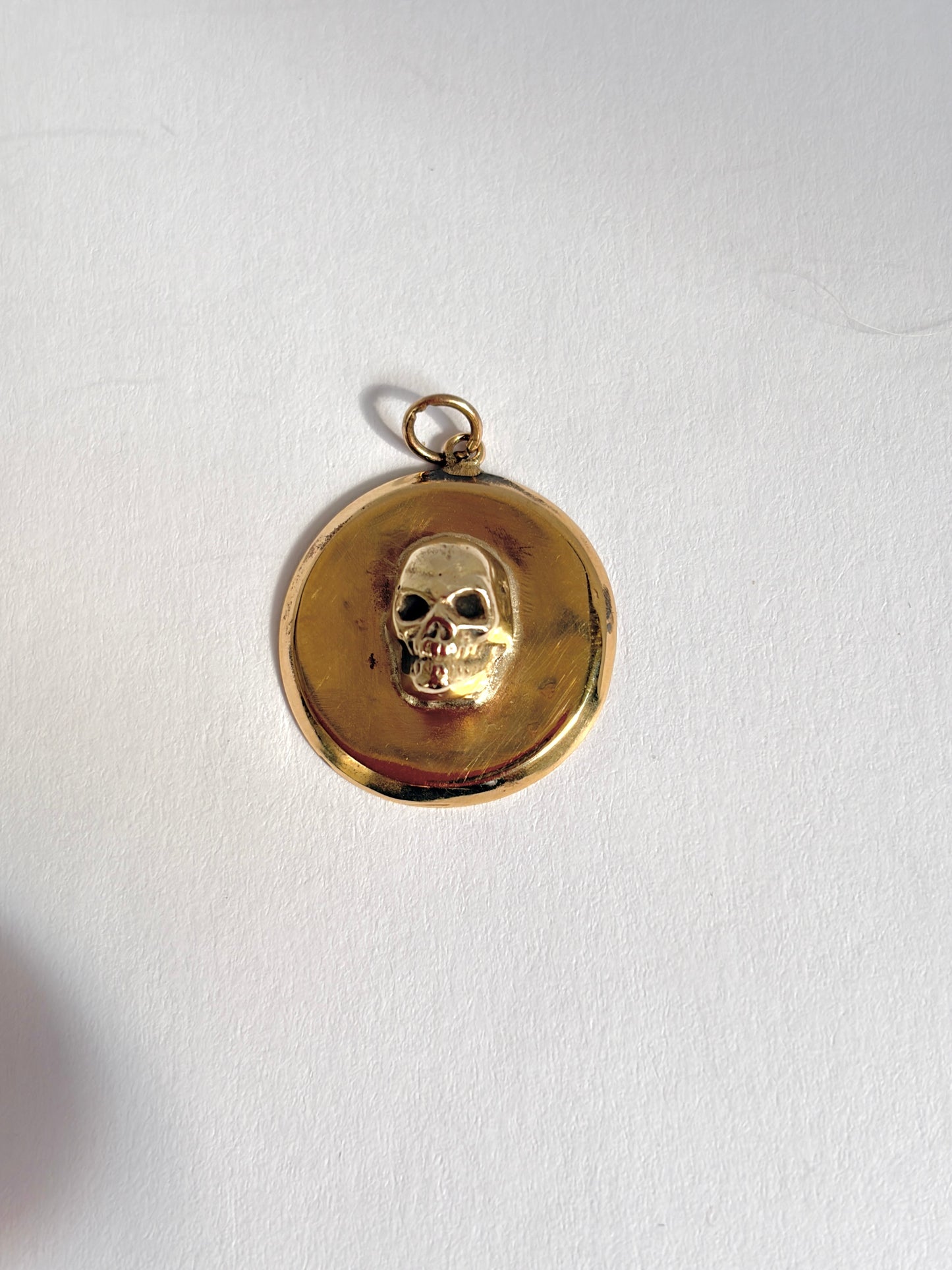 Vintage 9ct gold Skull Pendant