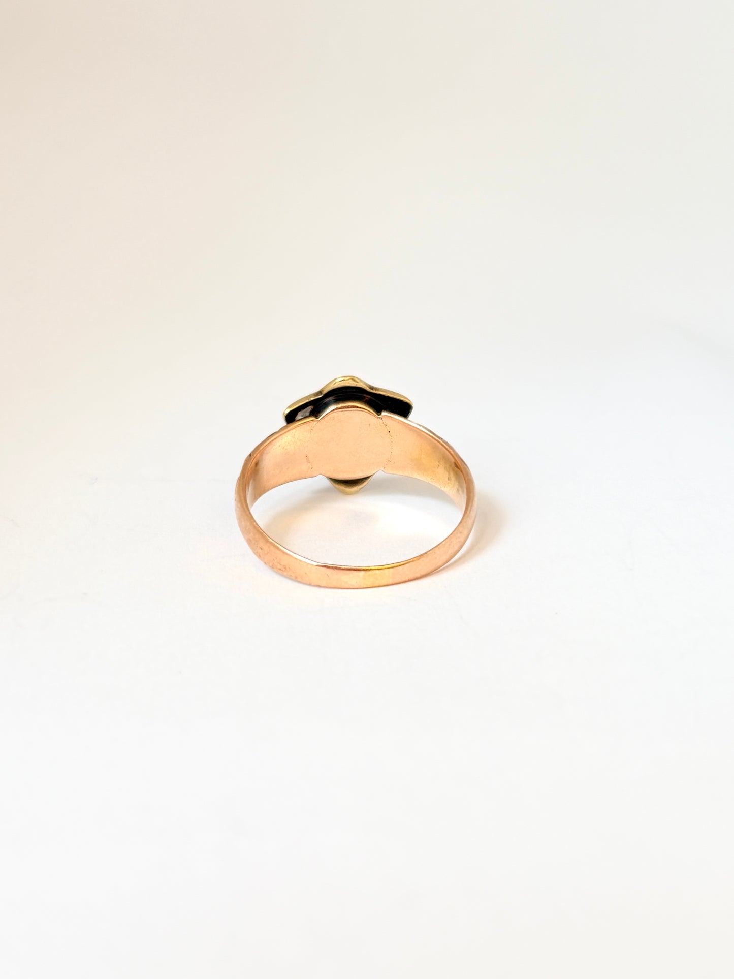 15ct Gold Rose Cut Diamond Star Ring