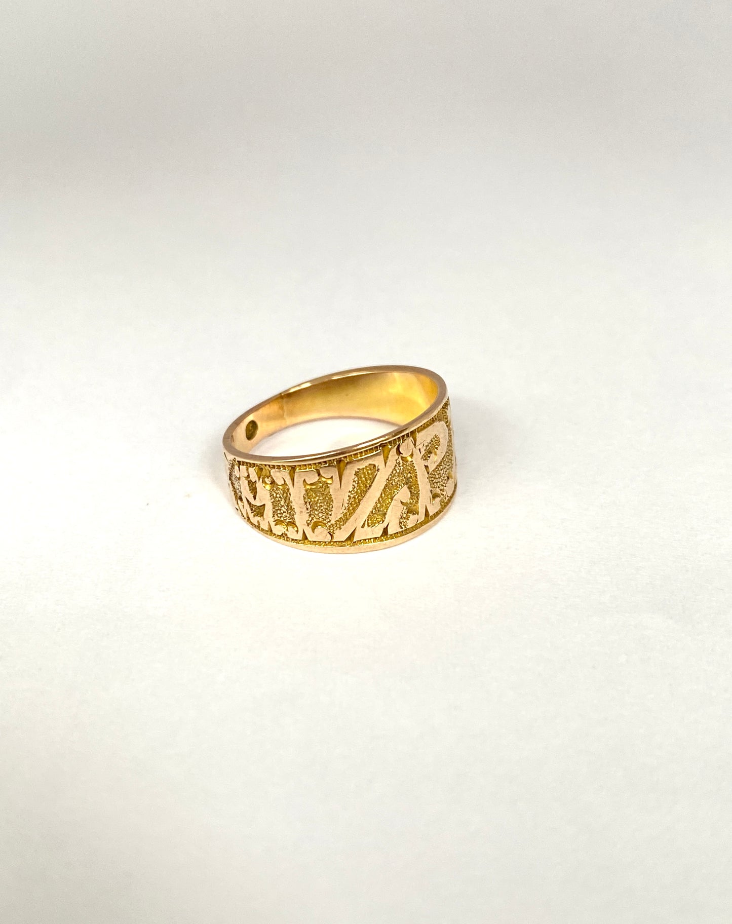 Rare, Antique, Victorian, 15ct Yellow Gold Mizpah Ring