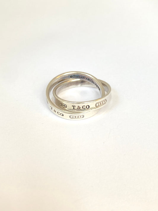 Vintage, Sterling Silver Tiffany Ring, Hallmarked Tiffany, Silver 925 (1837 collection)