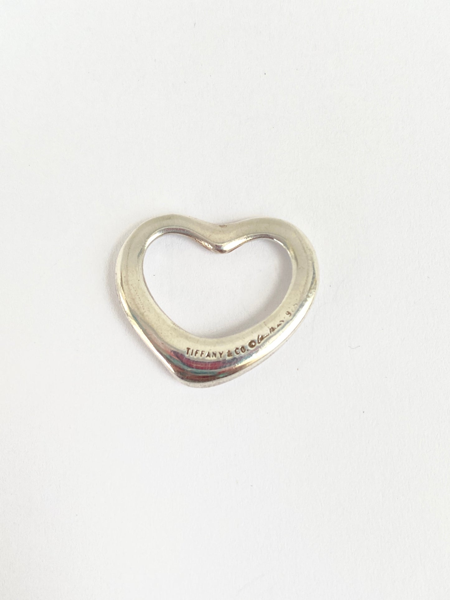 Vintage, Sterling Silver, Tiffany Open Heart 'Elsa Peretti' Necklace