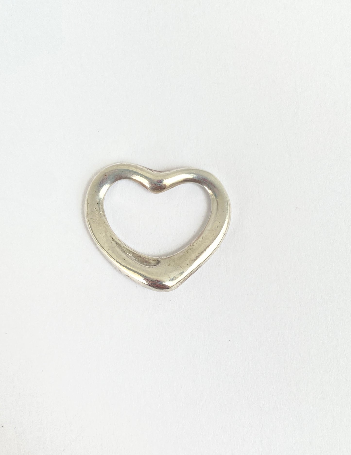 Vintage, Sterling Silver, Tiffany Open Heart 'Elsa Peretti' Necklace