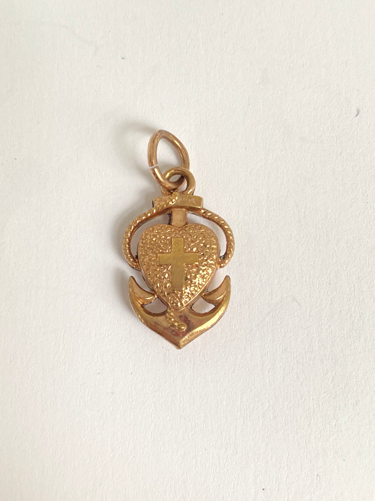 Rolled Gold Faith, Hope and Charity Charm/ Pendant