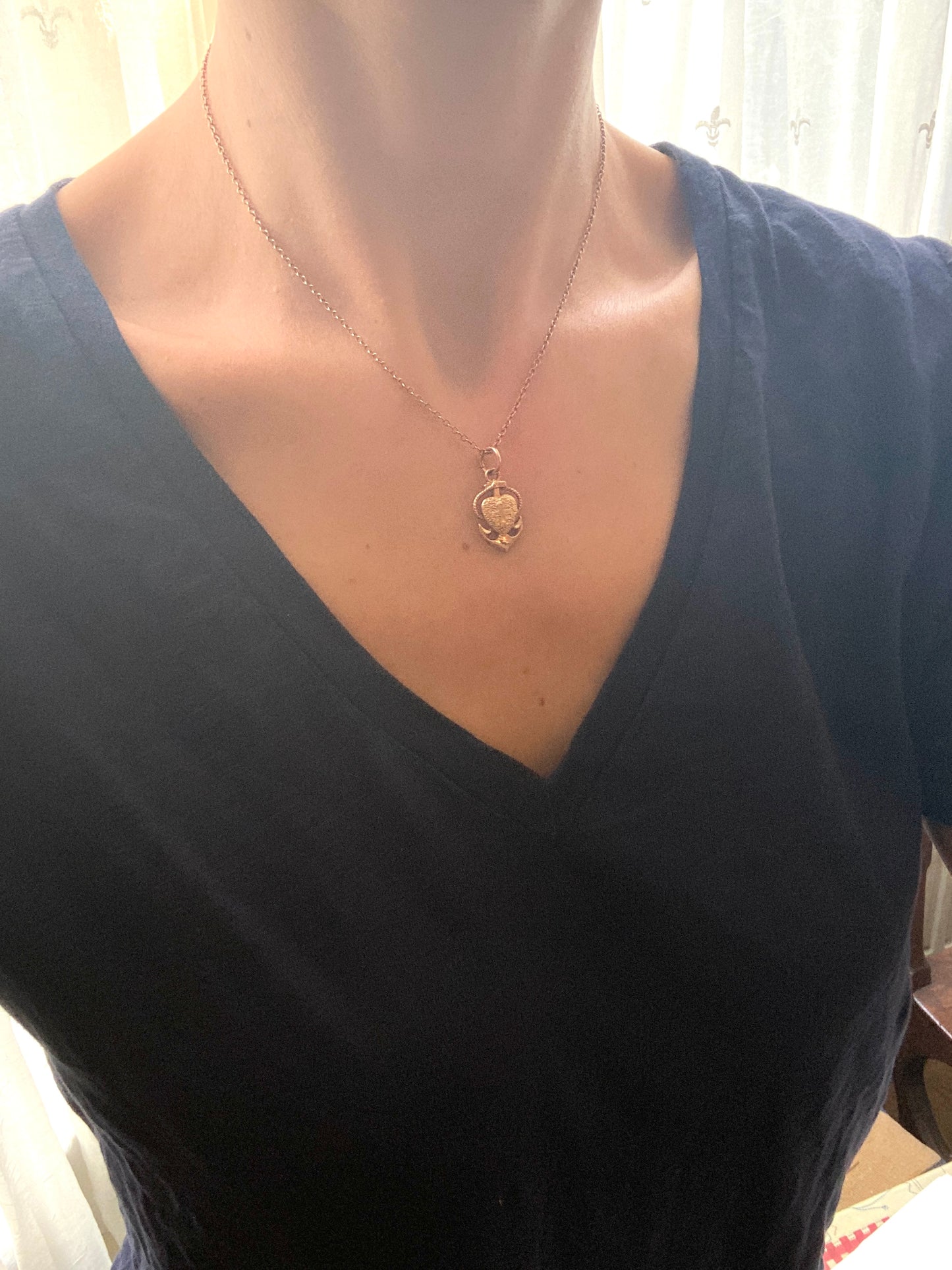 Rolled Gold Faith, Hope and Charity Charm/ Pendant