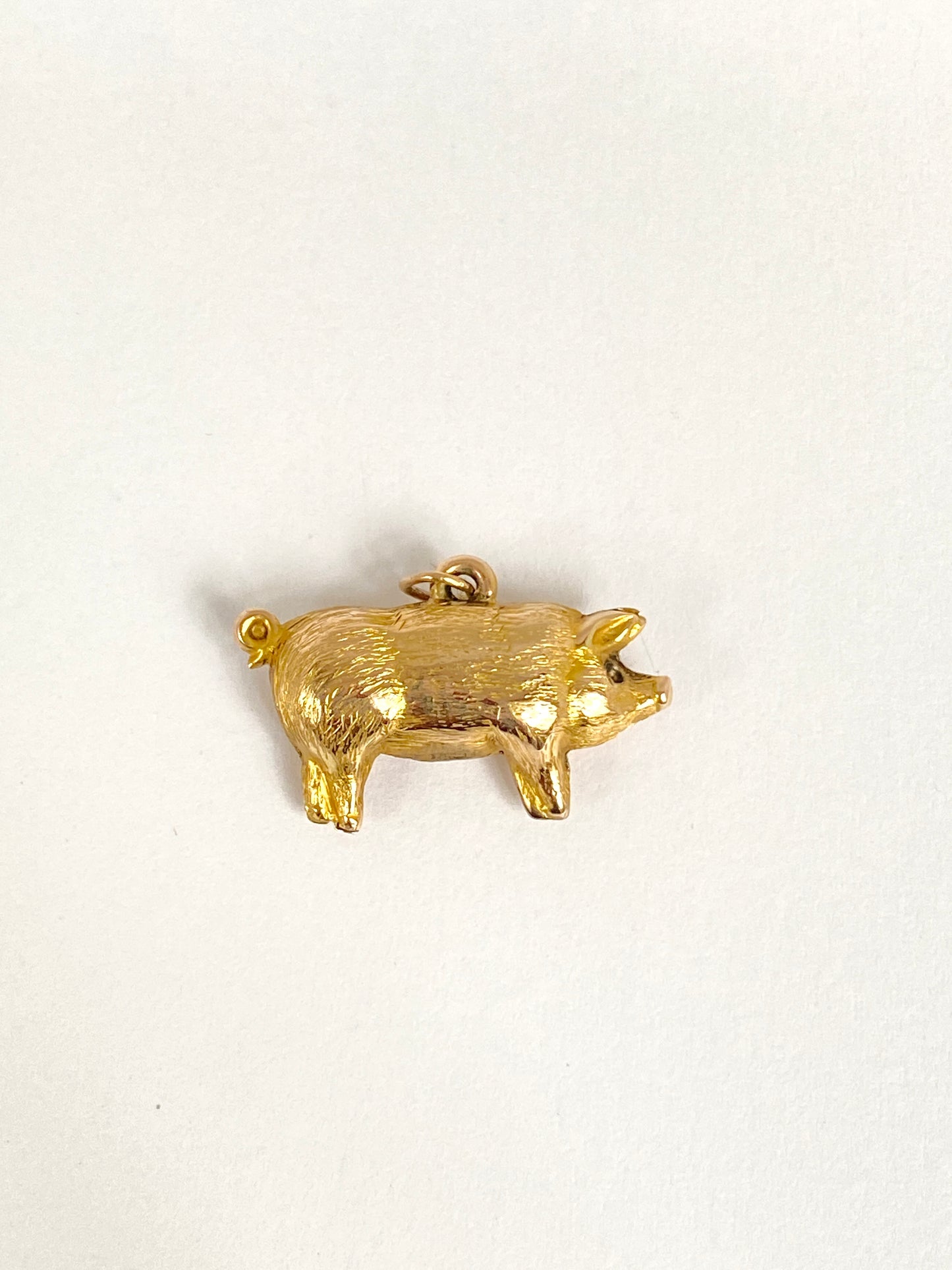 9ct Gold Vintage Lucky Pig Pendant