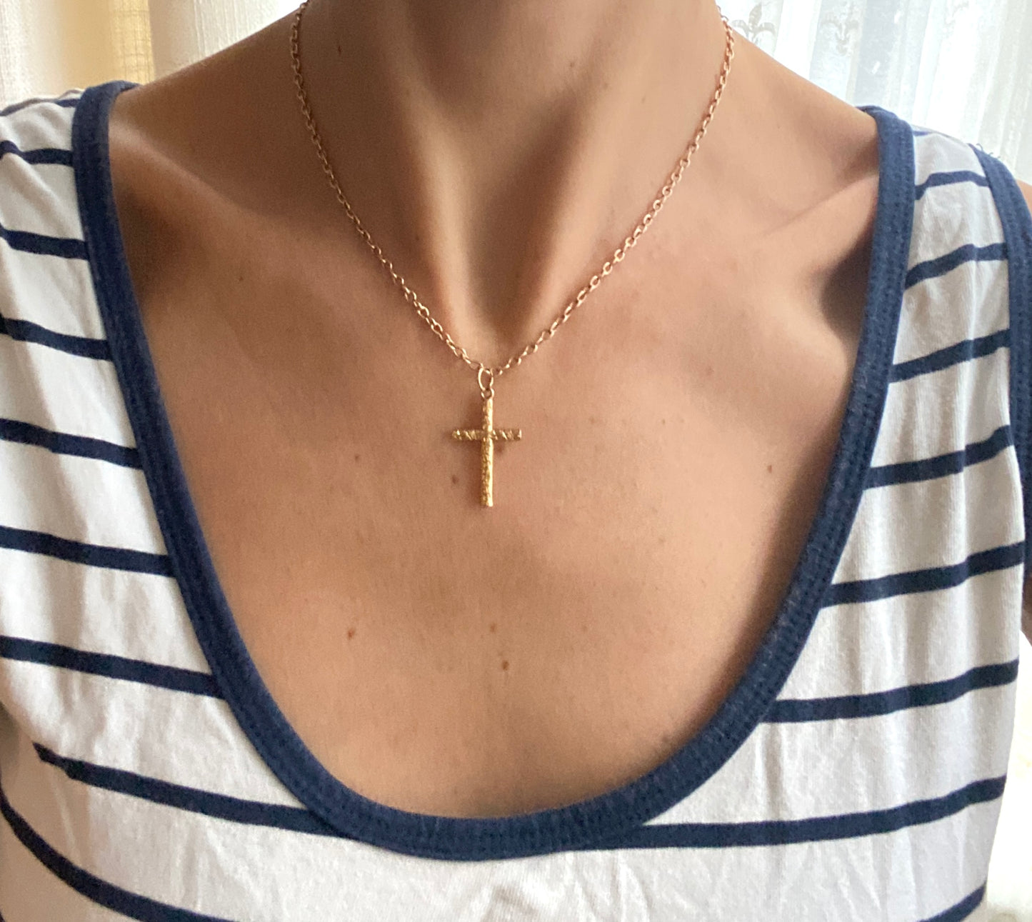 Vintage, 18ct Gold Cross Pendant