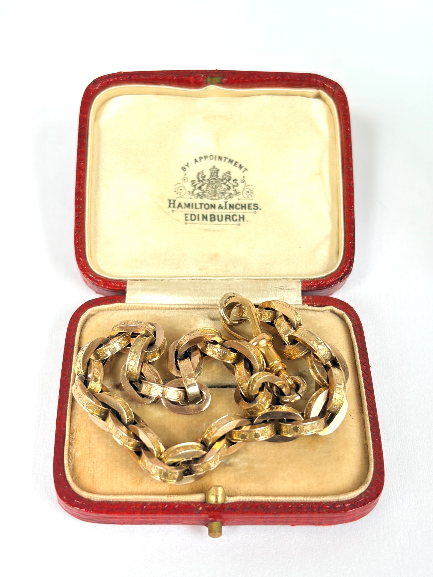 Rare, Chunky, Antique, 9ct Gold Star Link Bracelet. 8 inches, 14.46g