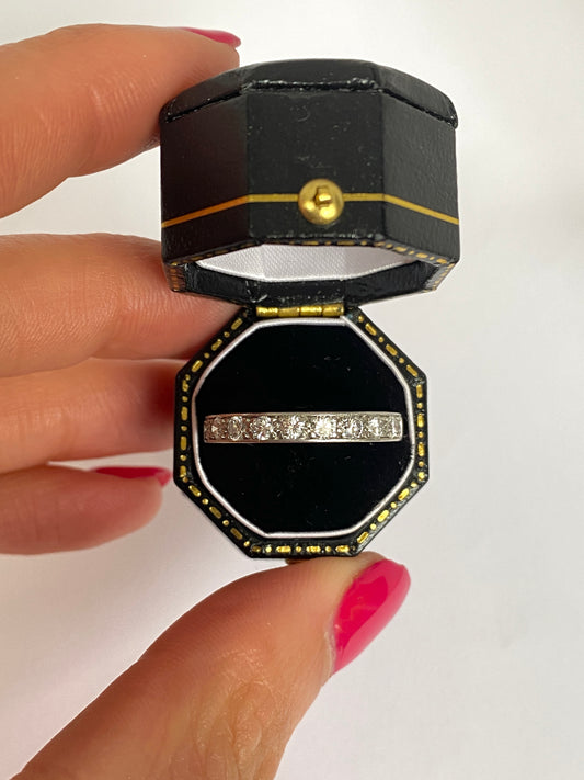 Vintage, Art Deco, Platinum Diamond Eternity Ring