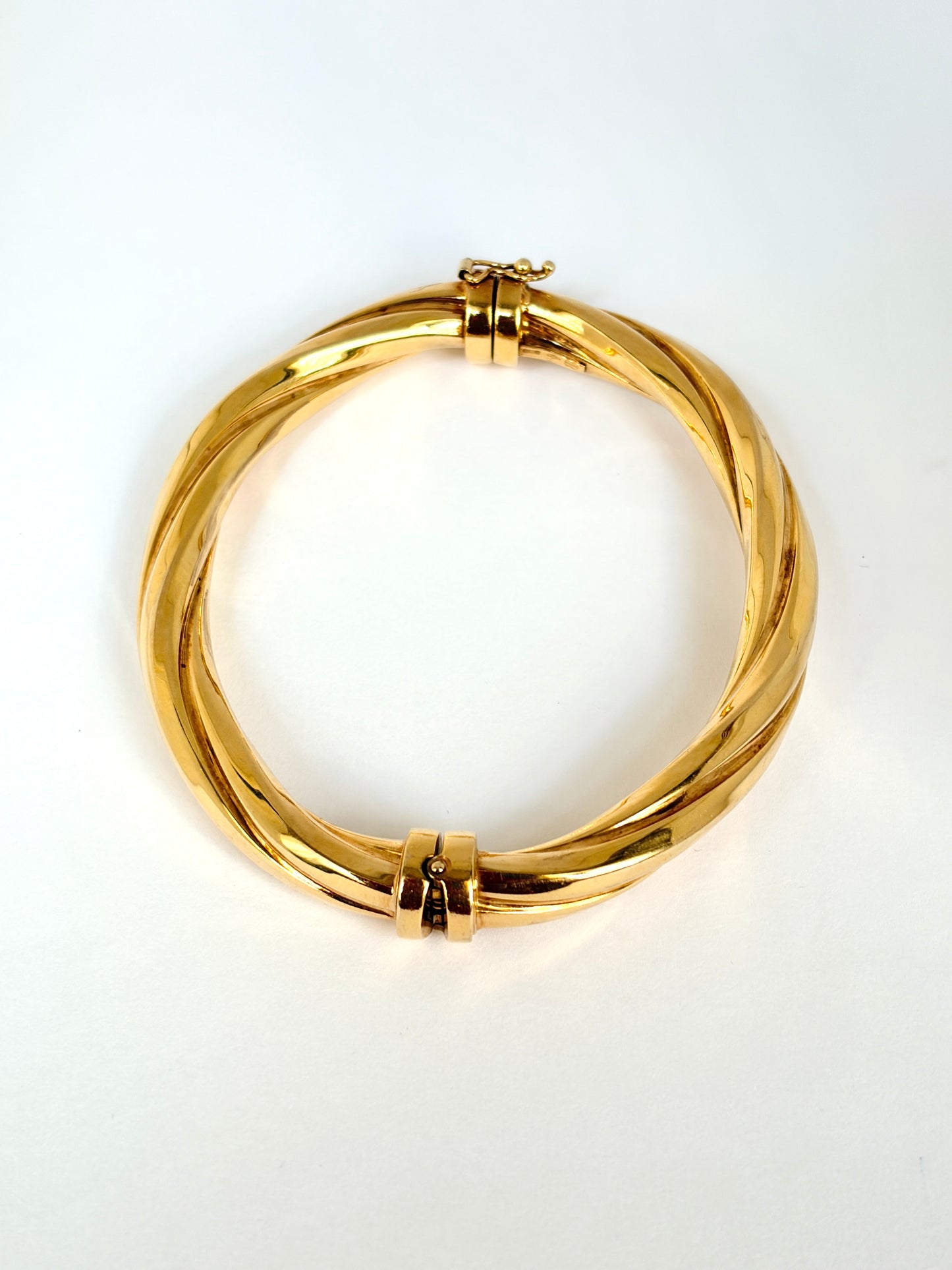 Fabulous, Vintage, 9ct Gold Twisty Bangle (19.92g) Hallmarked, 9ct Gold