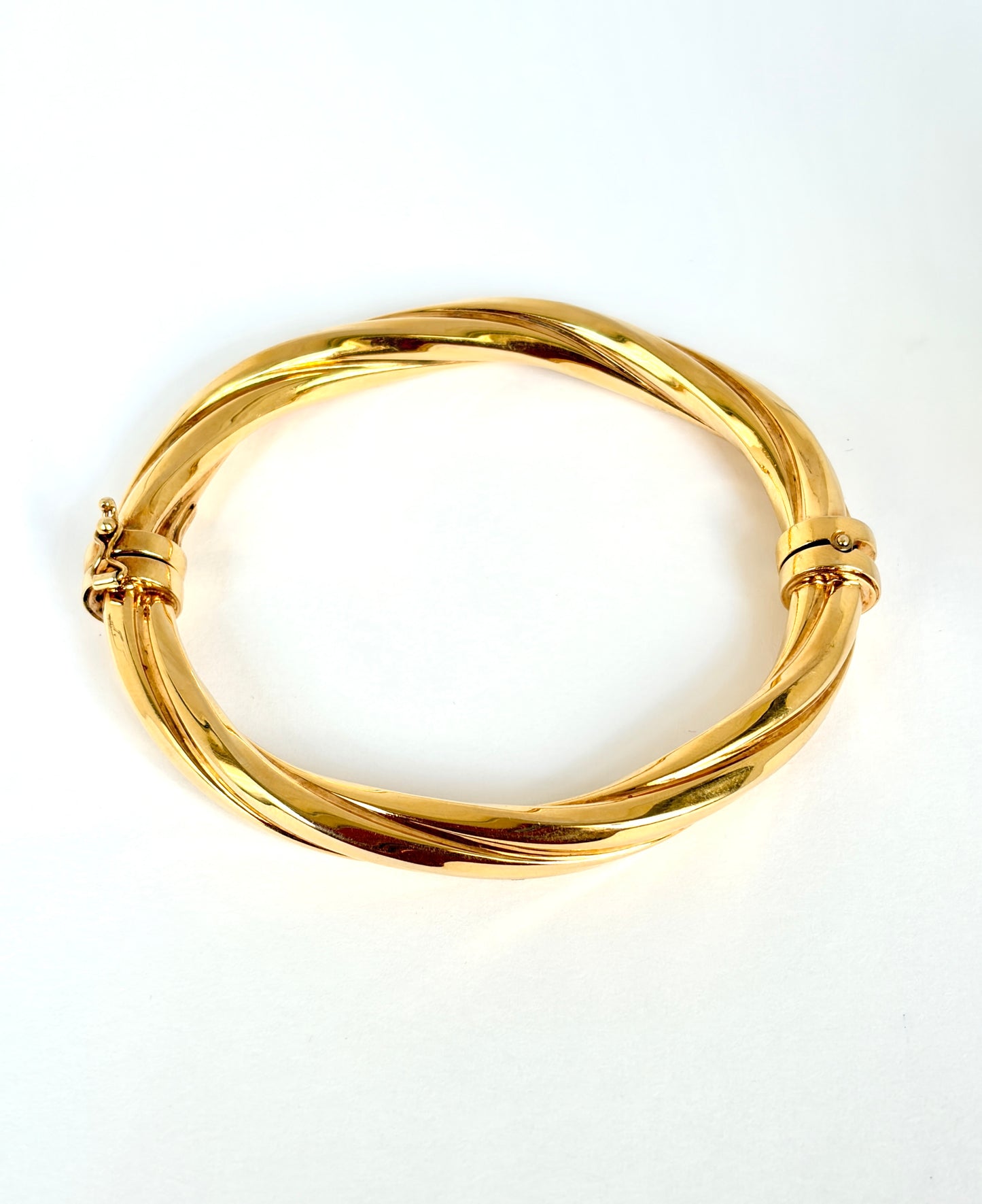 Fabulous, Vintage, 9ct Gold Twisty Bangle (19.92g) Hallmarked, 9ct Gold