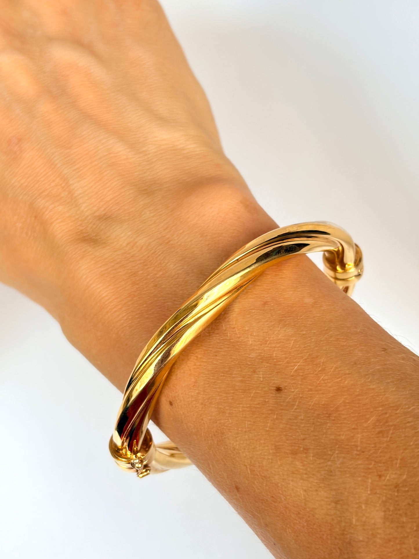Fabulous, Vintage, 9ct Gold Twisty Bangle (19.92g) Hallmarked, 9ct Gold