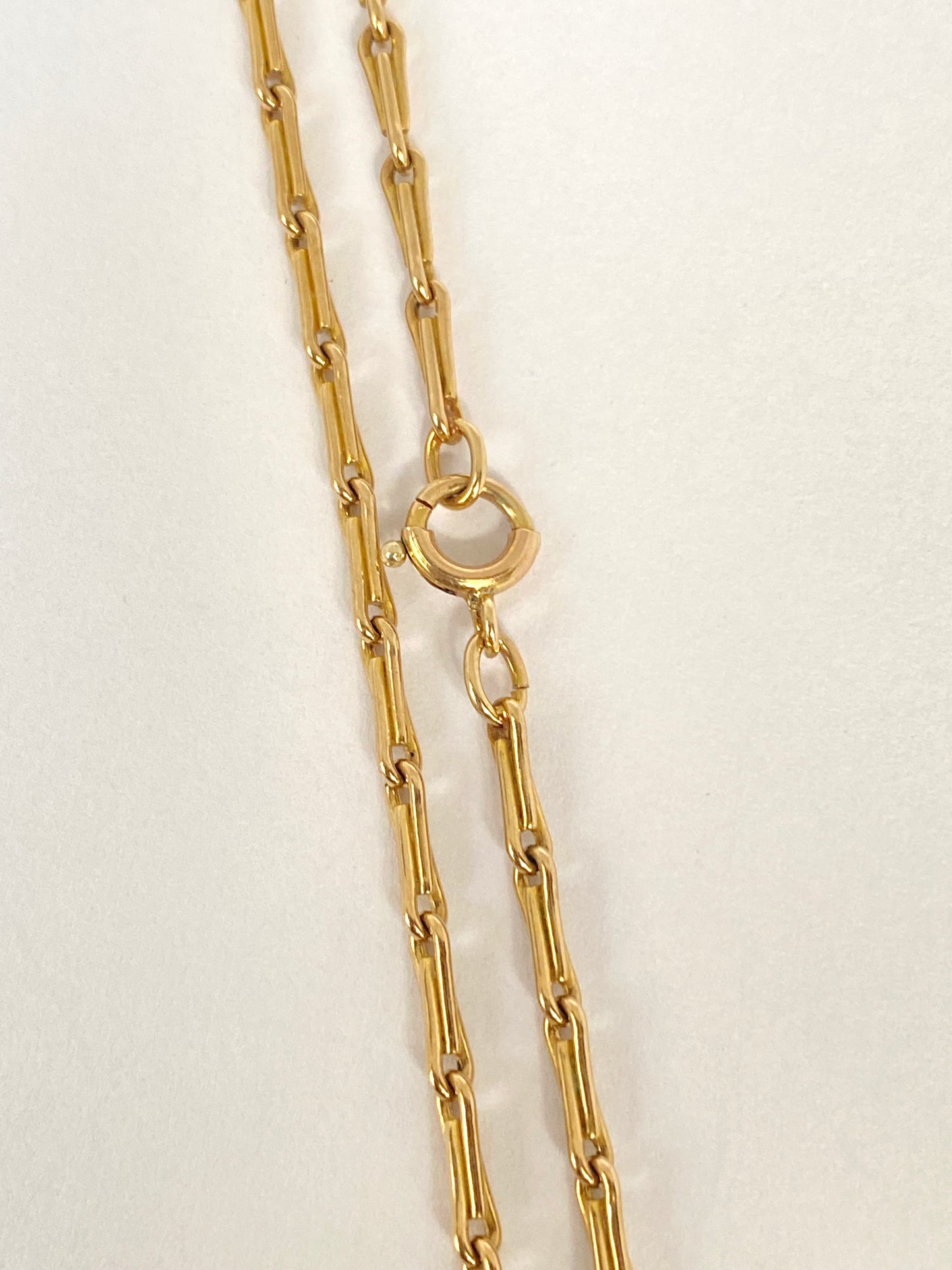 Vintage 9ct Gold Fancy Link Hayseed Chain, 19.5 inches with spring ring (7.72g)