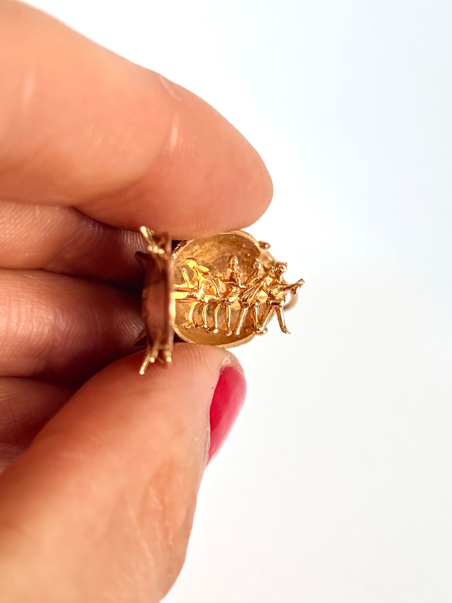 Rare, Vintage, 1960s 9ct Gold, opening 'Beatles' charm /pendant