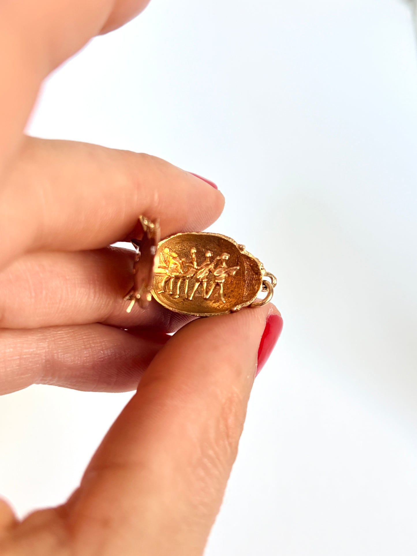 Rare, Vintage, 1960s 9ct Gold, opening 'Beatles' charm /pendant