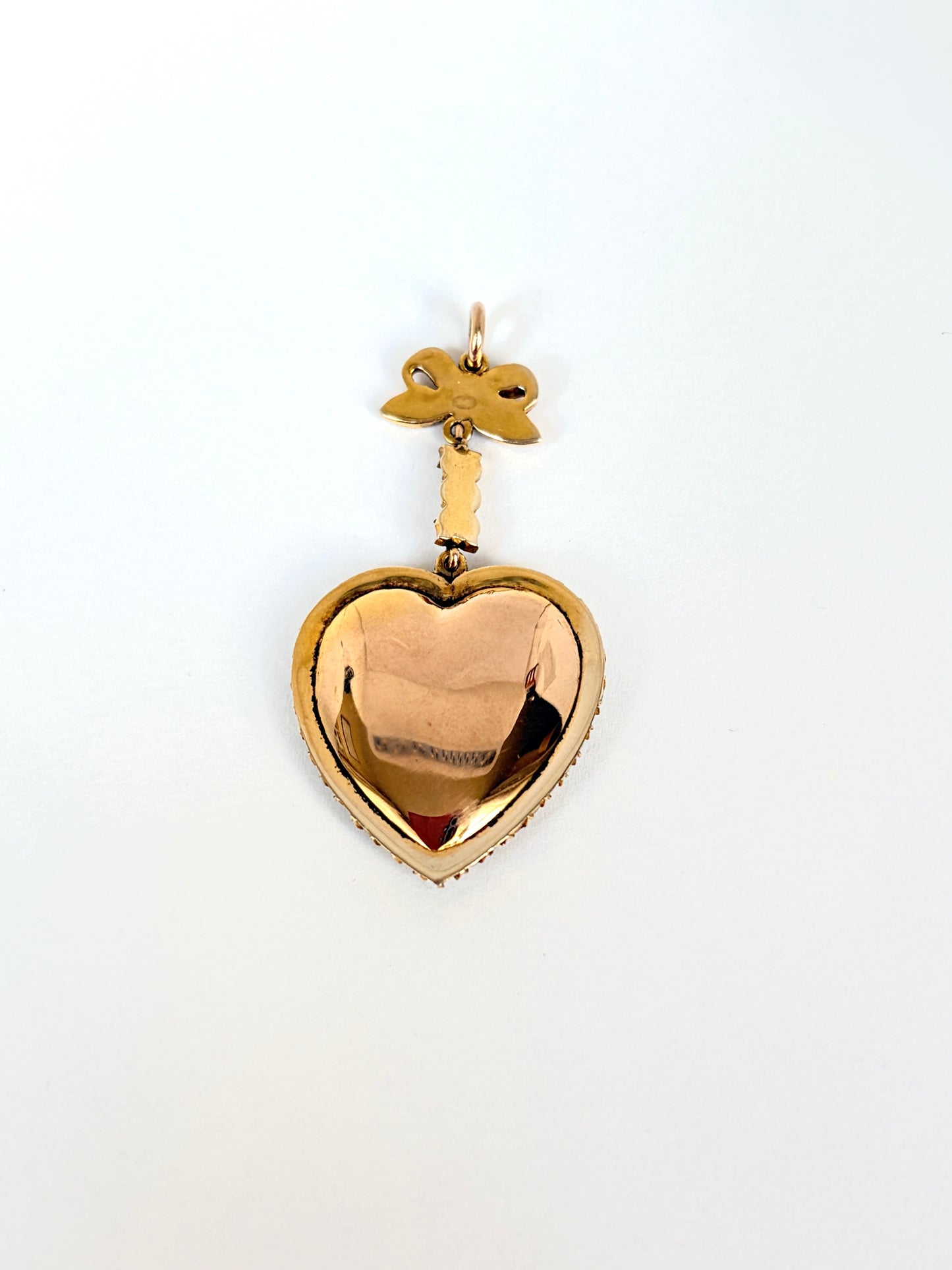 Beautiful, Victorian 15ct Gold, Turquoise, Pearl Heart Locket/Pendant
