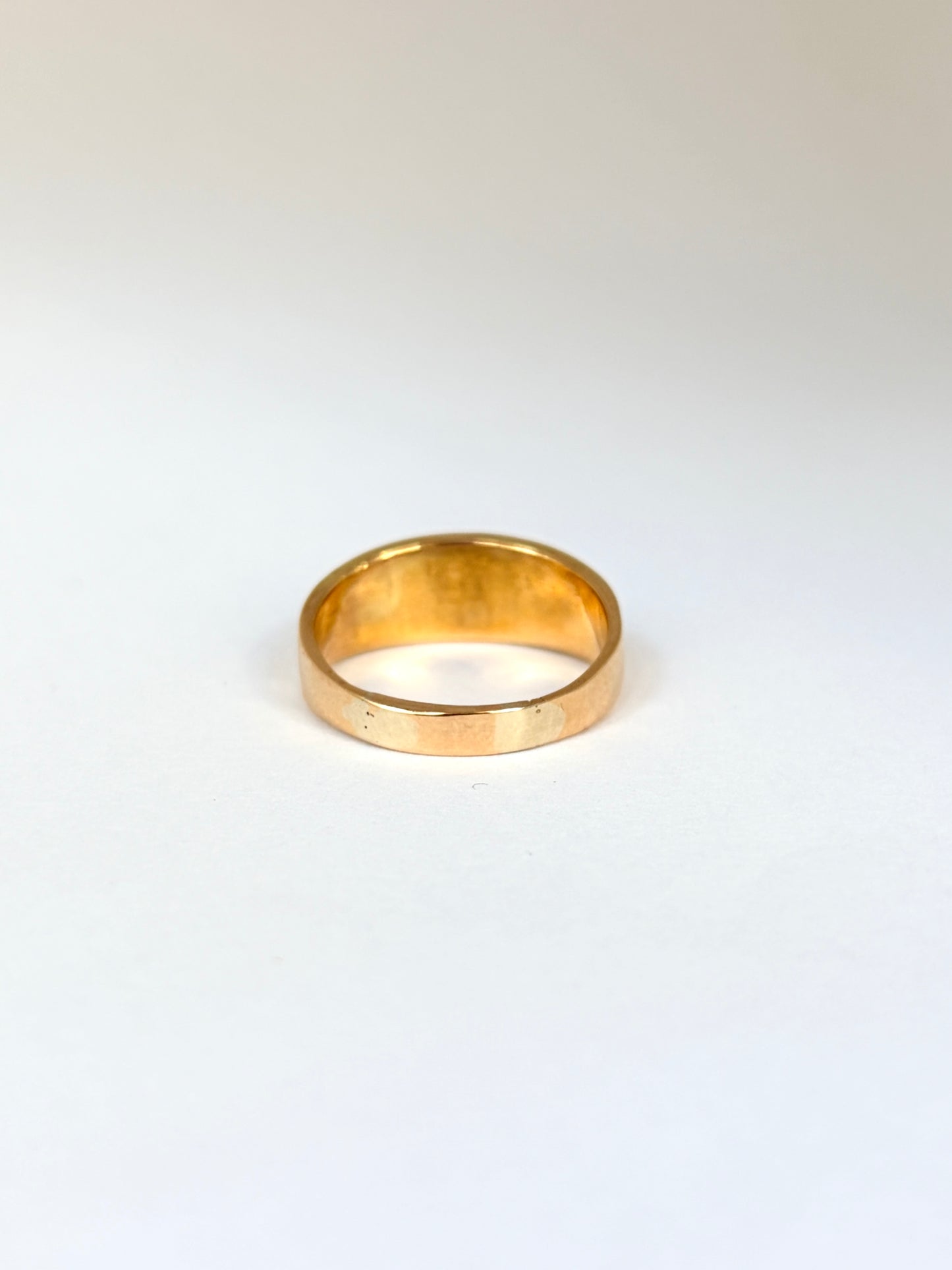 Vintage, 18ct Gold, 3 Stone Turquoise and Diamond Ring, 4.26g