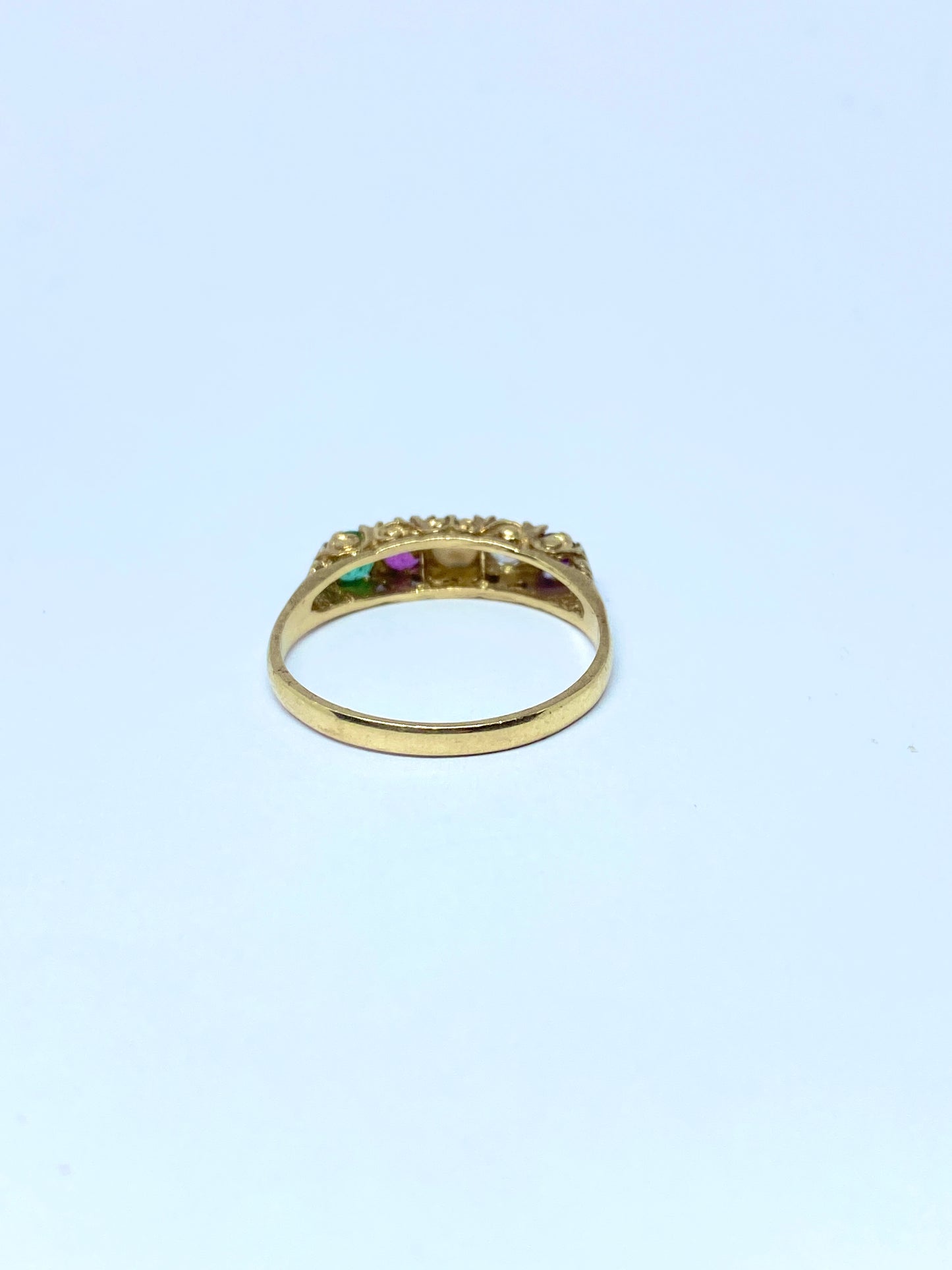 9ct Gold, ADORE acrostic ring