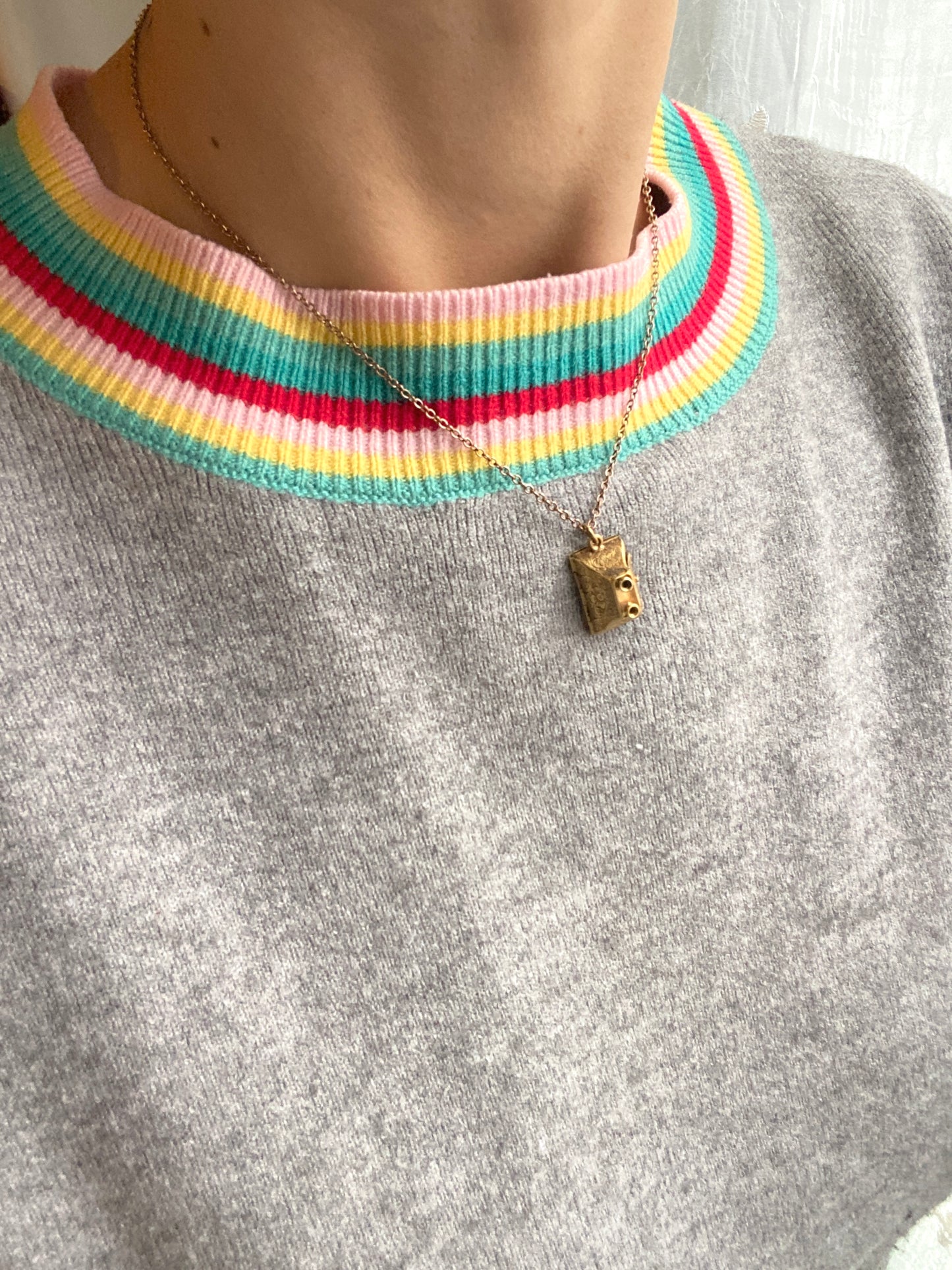 Victorian 18ct Gold Antique Vinaigrette Pendant