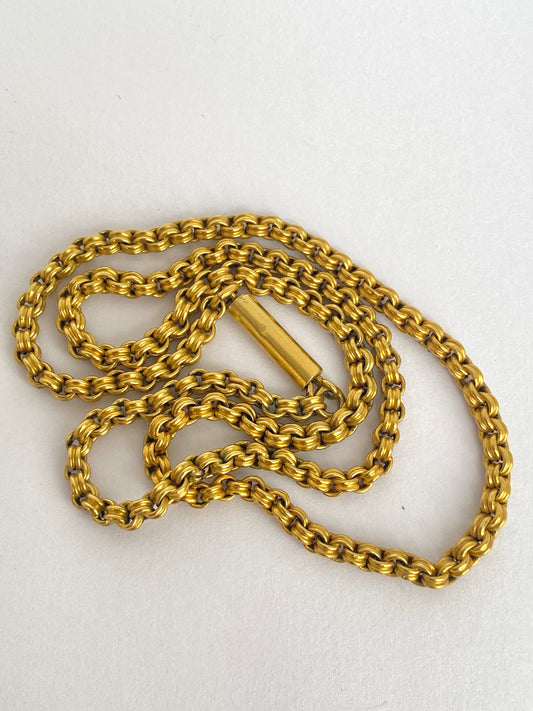 Antique, 17.5 inch, 9ct Gold Rolo Chain, 8.64g