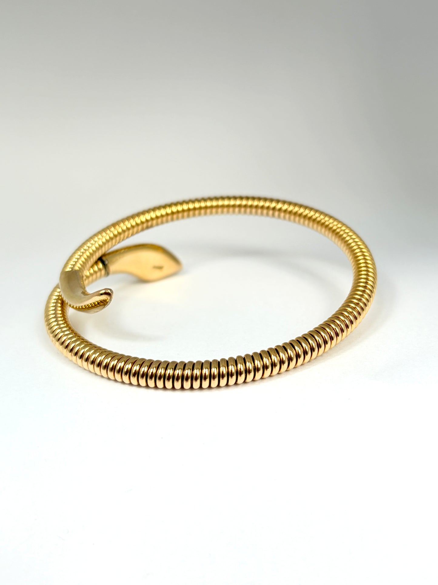Incredible Art Deco, Extendable Snake Bangle, Hallmarked for Rolled Gold, 21.57g