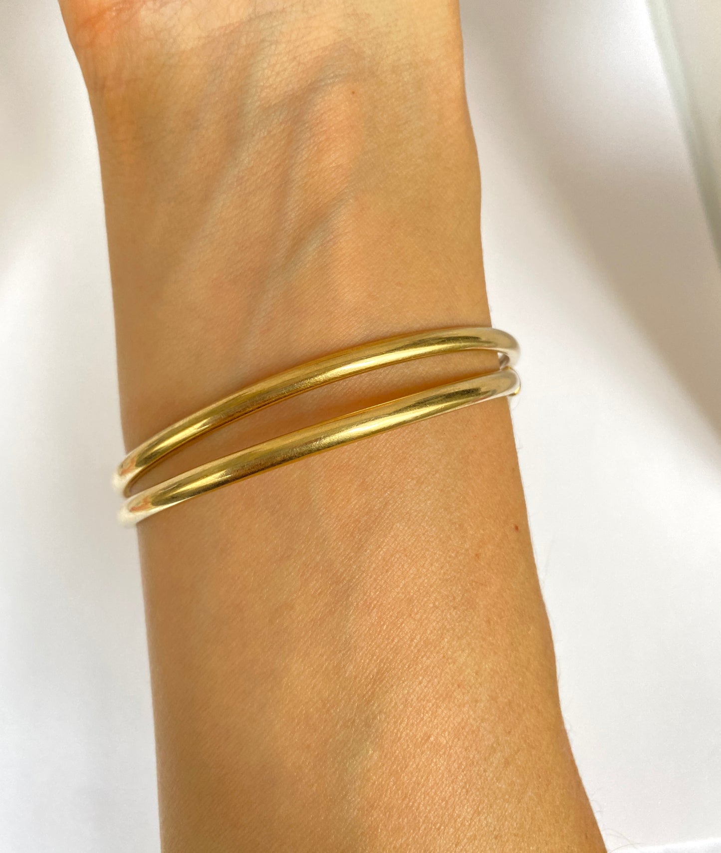 Vintage, 9ct Gold, Ruby Eyed Snake Bangle., Hallmarked 1961