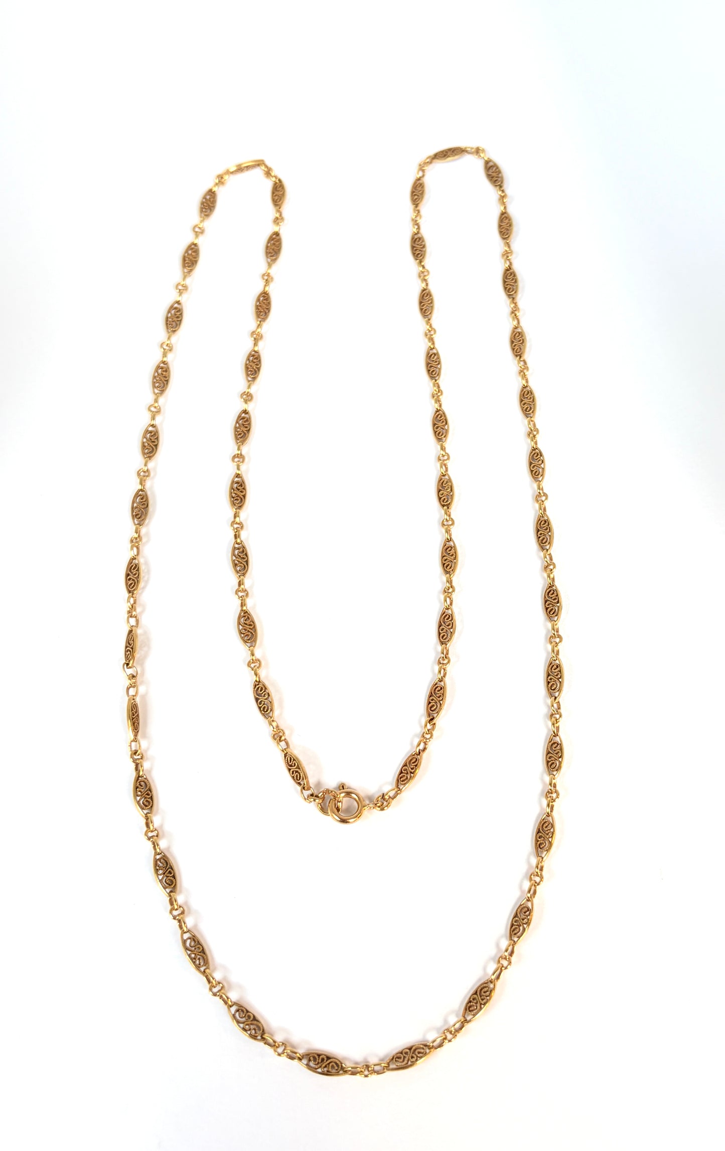 Stuning, Antique 18ct Gold, 26 inch Fancy Link Chain, 11.63g