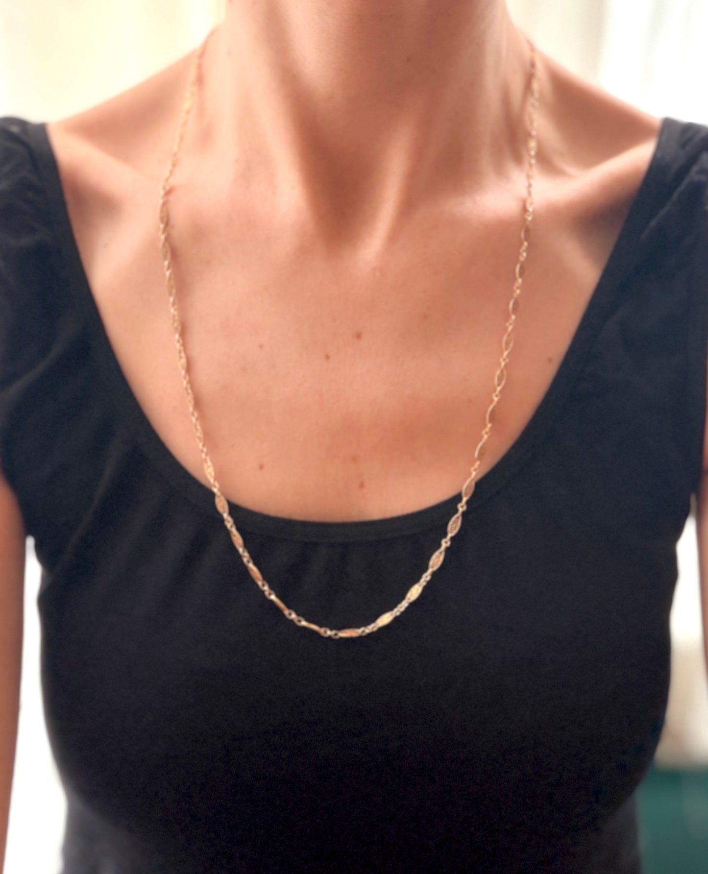 Stuning, Antique 18ct Gold, 26 inch Fancy Link Chain, 11.63g