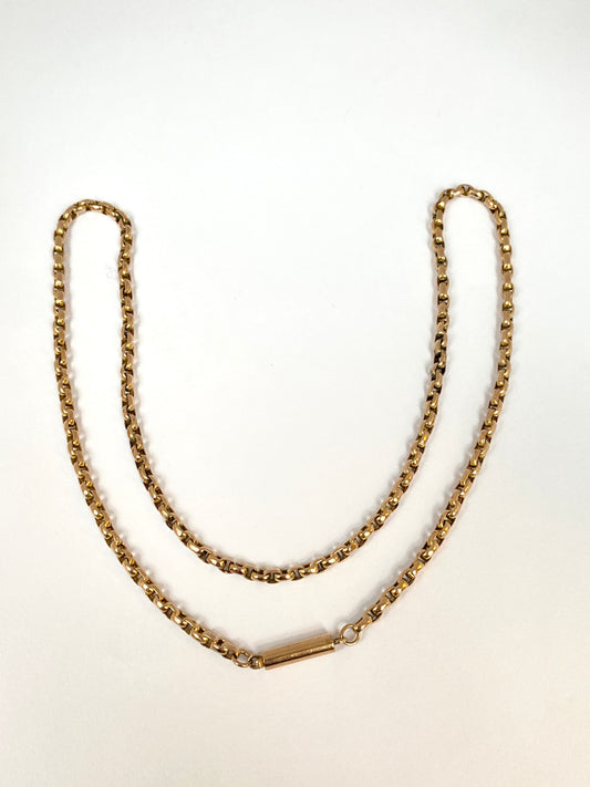 9ct Gold Victorian Belcher Chain, 16 inches, 6.16g