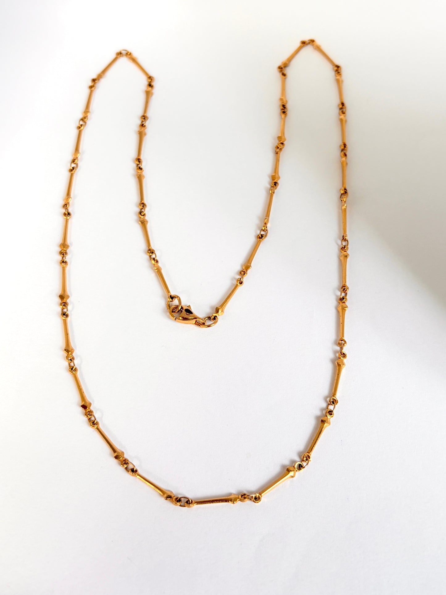 Vintage, 24 inch, 9ct Gold Pencil Fancy link Chain  (11.05g)