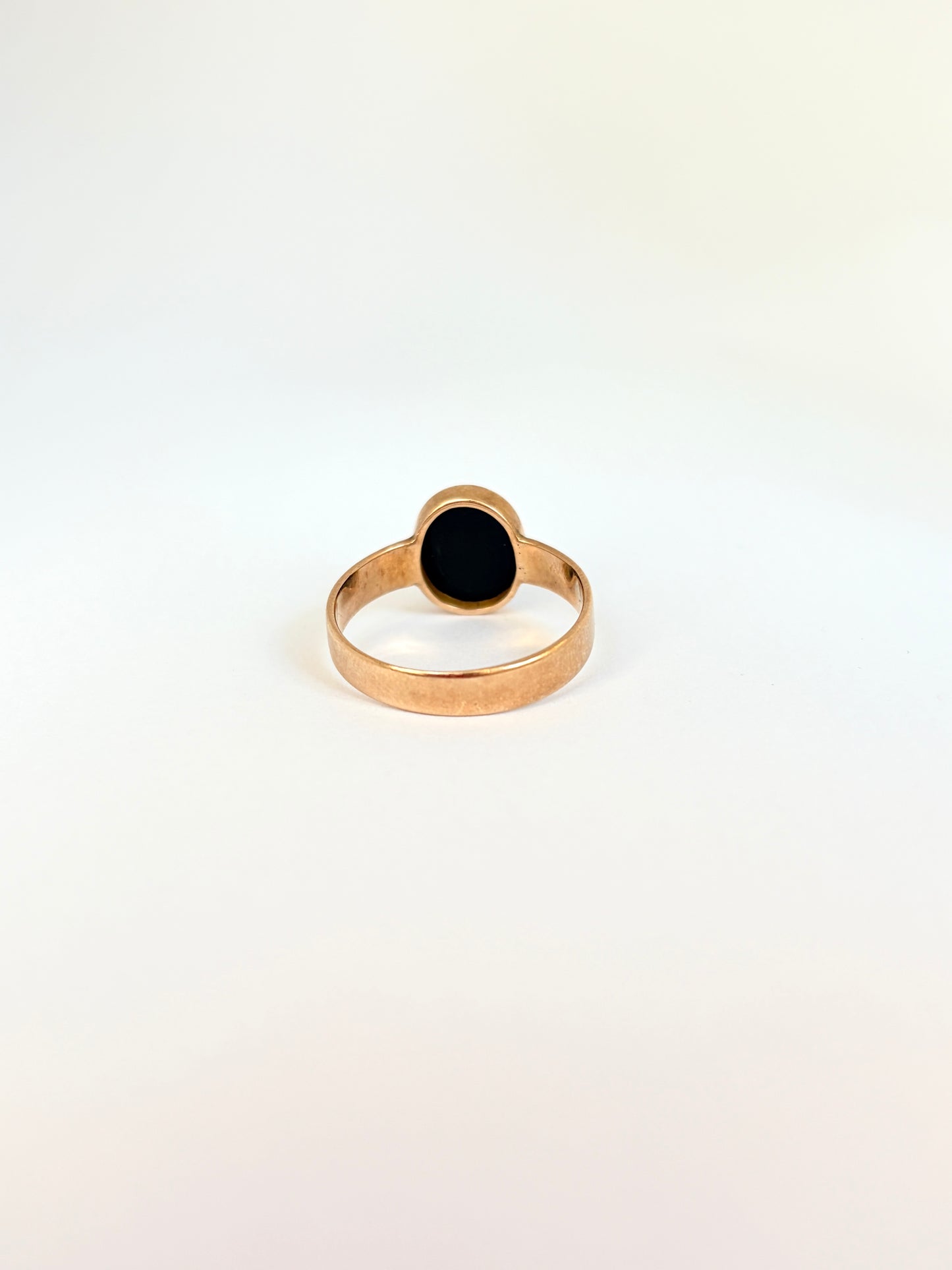 Victorian, 15ct Gold, Chalcedony  Cross Ring, Hallmarked Birmingham 1866