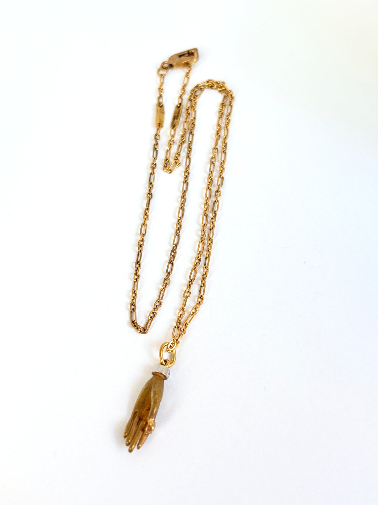 Vintage, Carrera y Carrera Hand and Diamond 'Hand' necklace