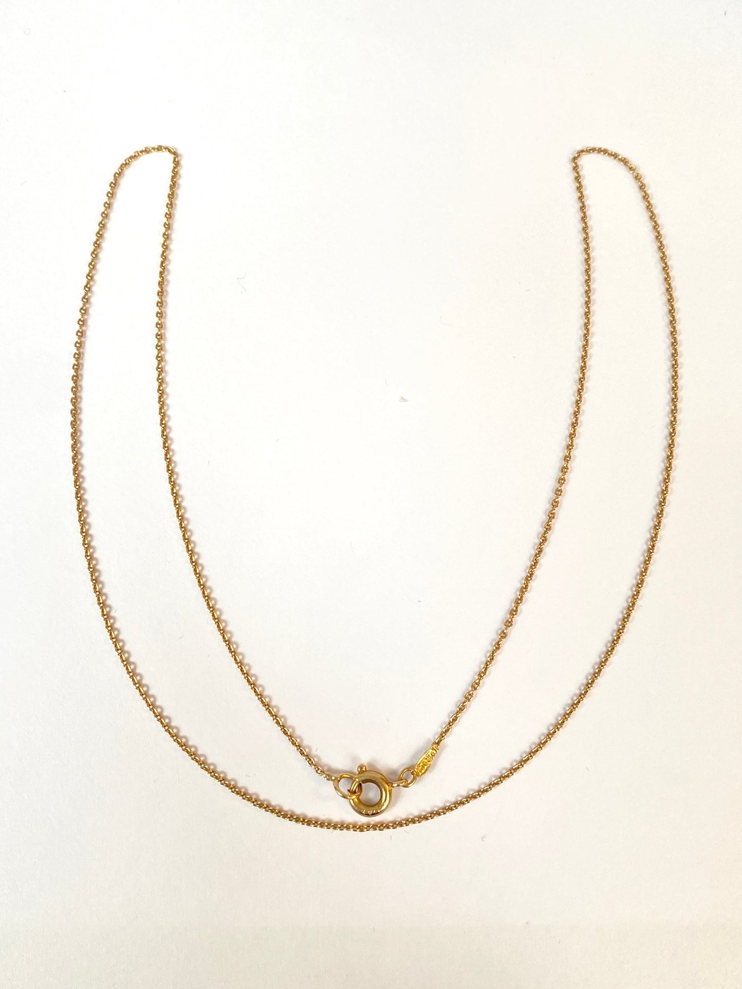 Light, Vintage, 15ct Gold, 17 inch Cable Chain