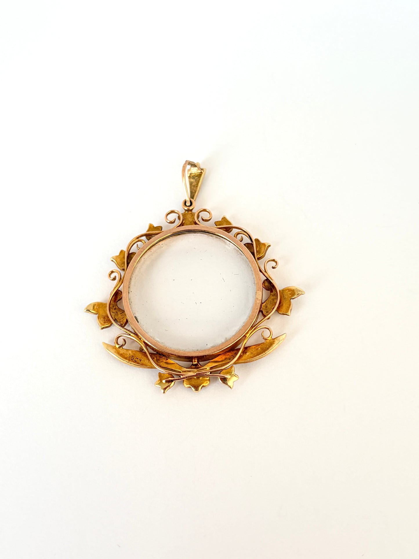 15ct Gold, Victorian, Seed Pearl Locket, 7.03g