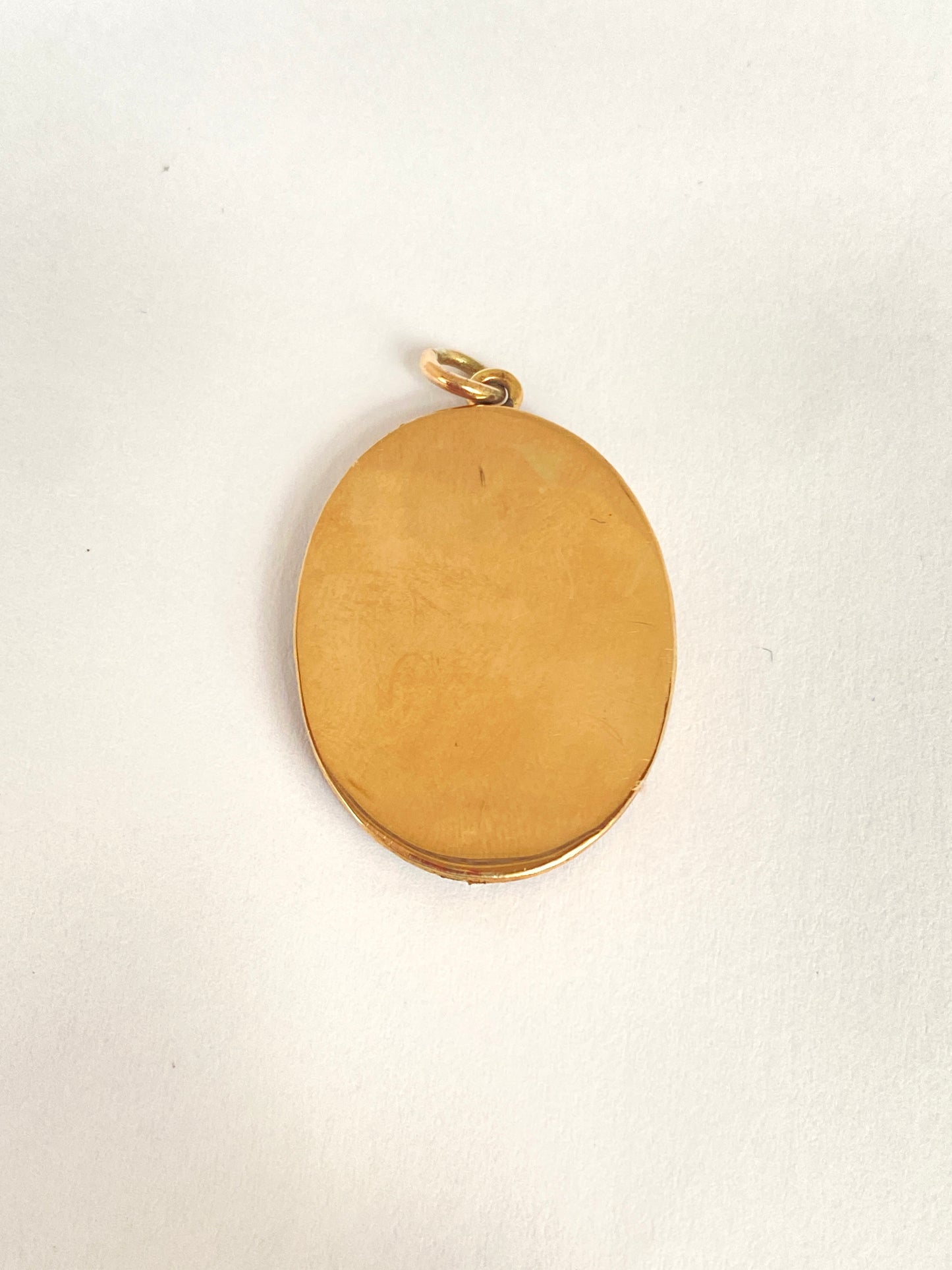 Romantic, Victorian, 9ct Gold, Pearl and Enamelled Pansy Pendant, 'Think of me'