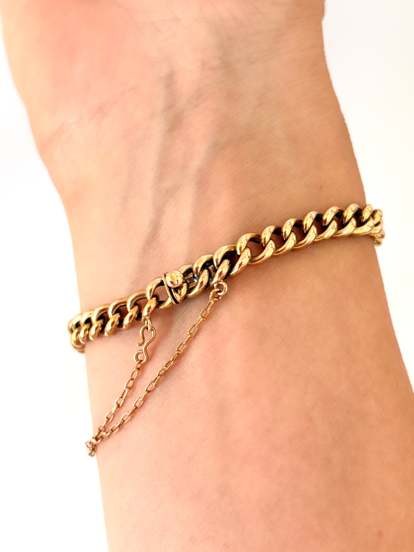 Incredible, Art Deco, 14ct Yellow and white Gold Diamond Bracelet; 11.83g, 7 inches