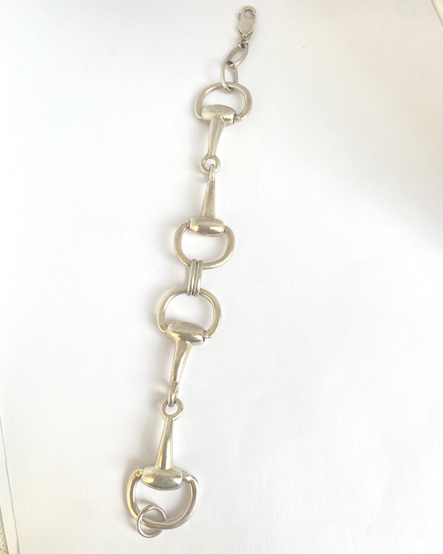 Vintage, Sterling Silver Snaffle Bracelet