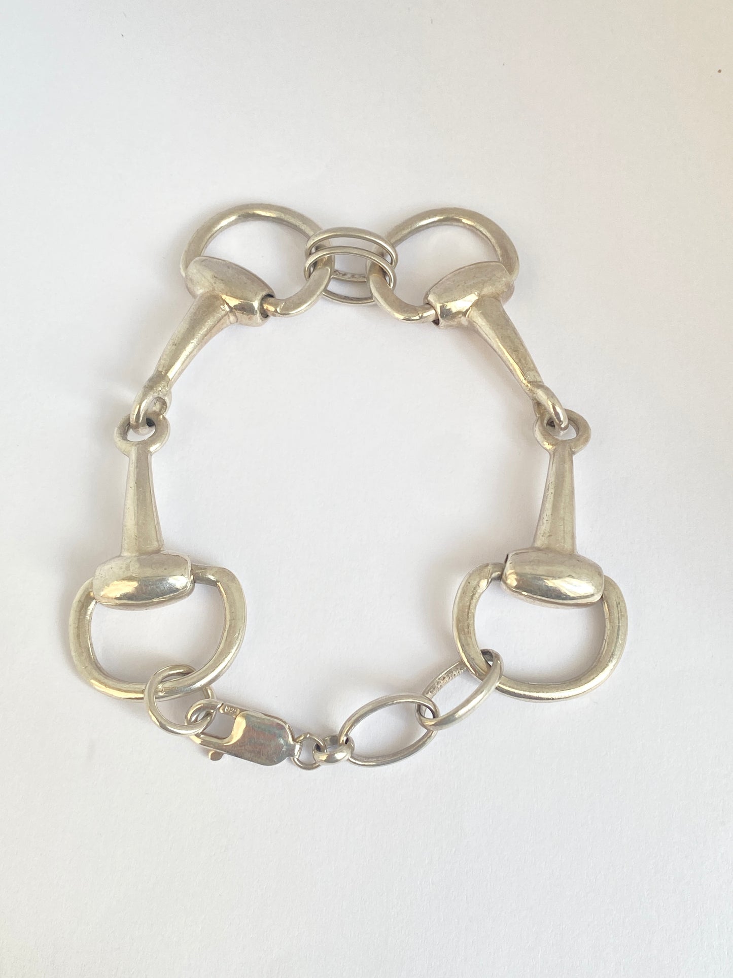 Vintage, Sterling Silver Snaffle Bracelet