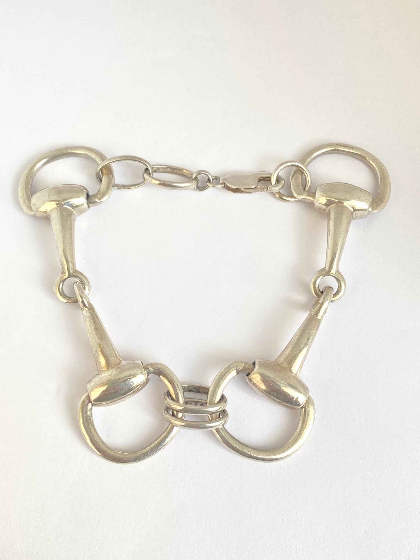 Vintage, Sterling Silver Snaffle Bracelet