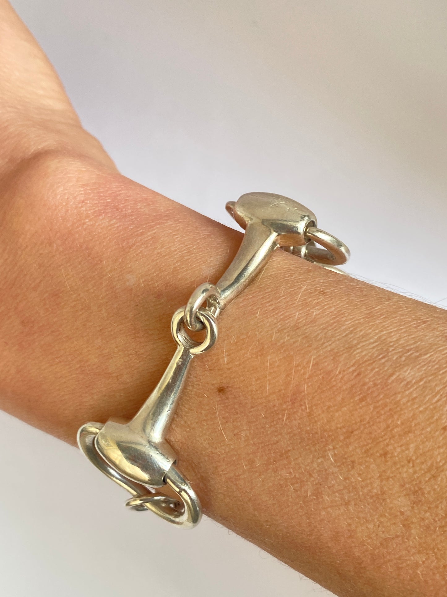 Vintage, Sterling Silver Snaffle Bracelet