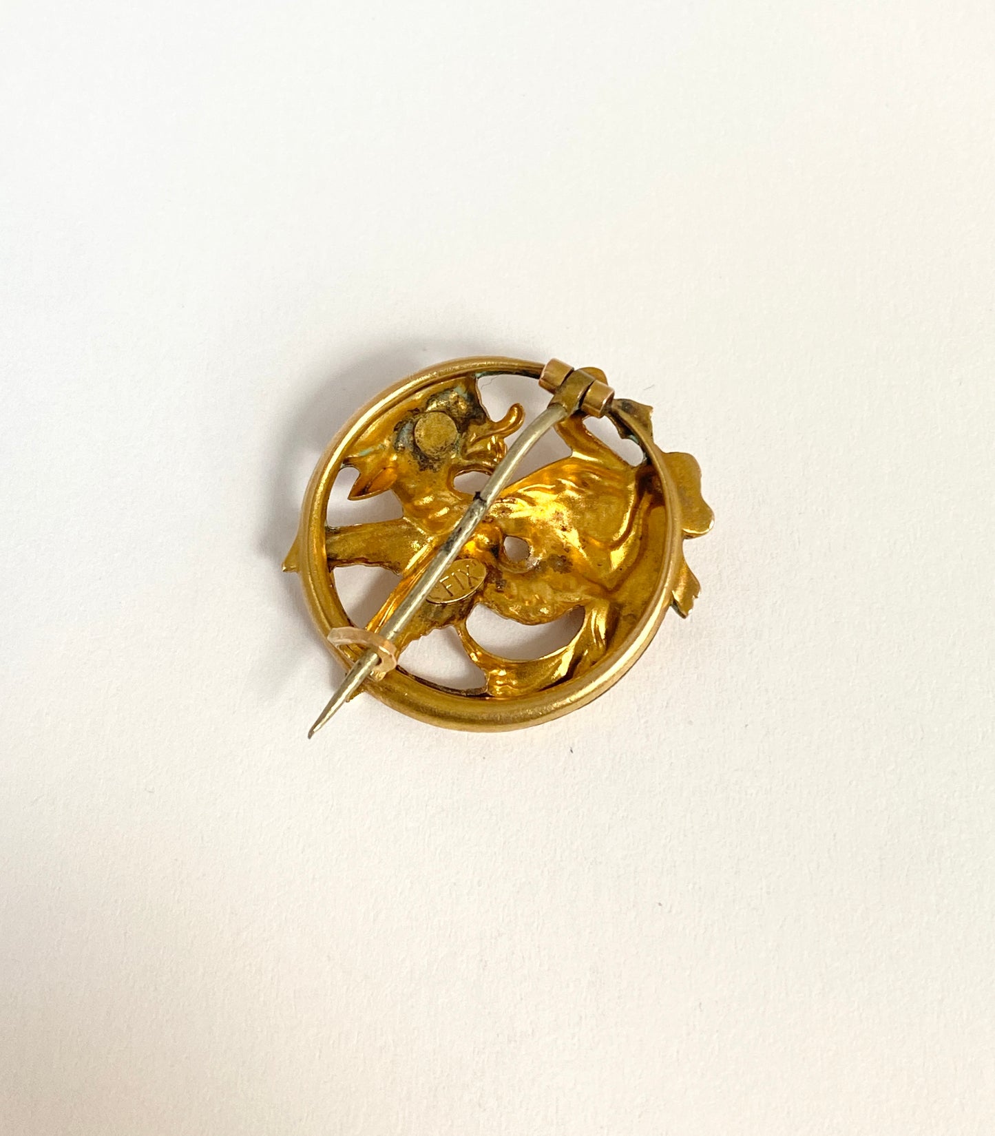 French, 18ct Gold, FIX, Dragon Brooch