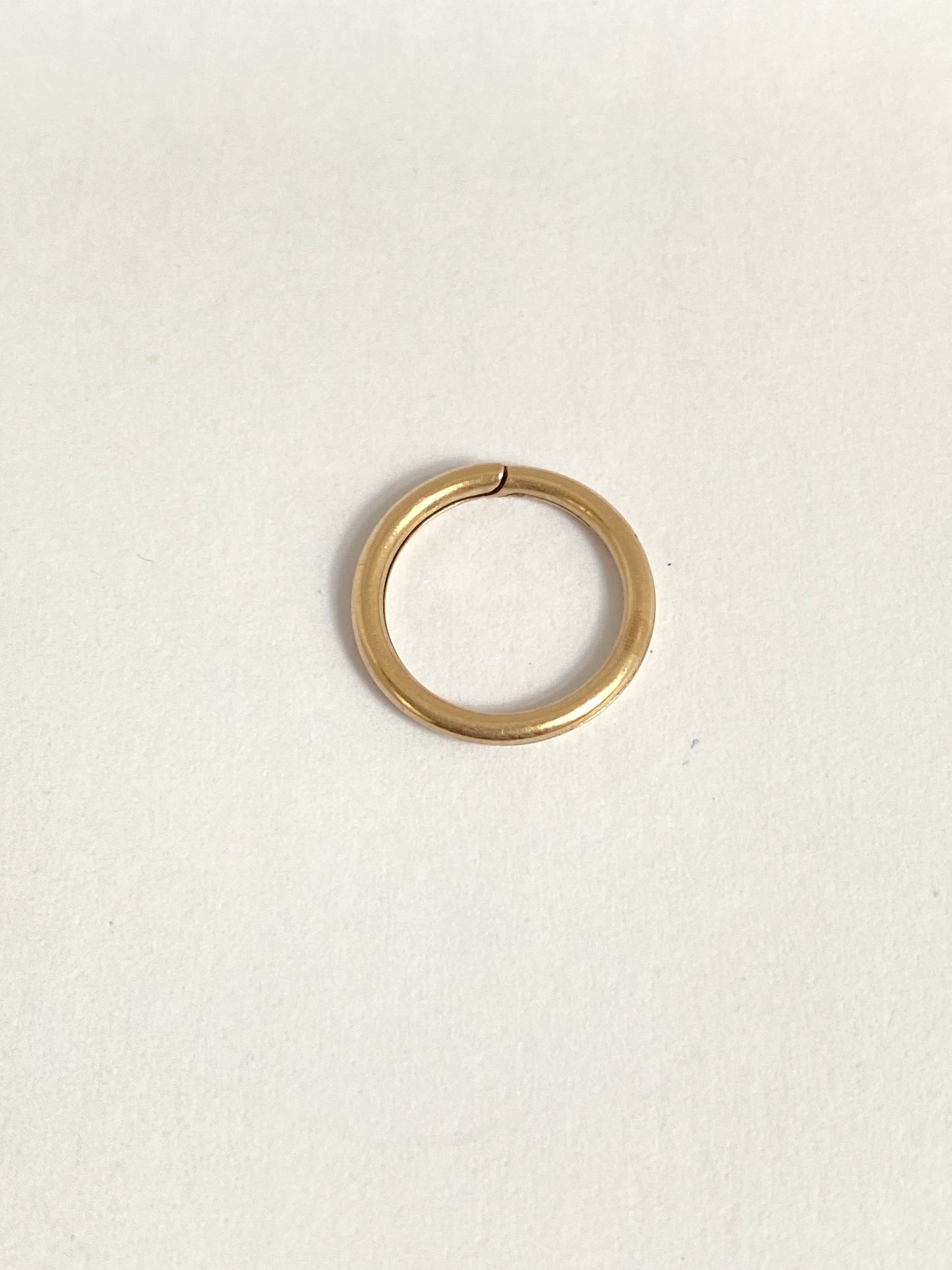 Antique, Solid, 9ct Gold, Plain Split Ring