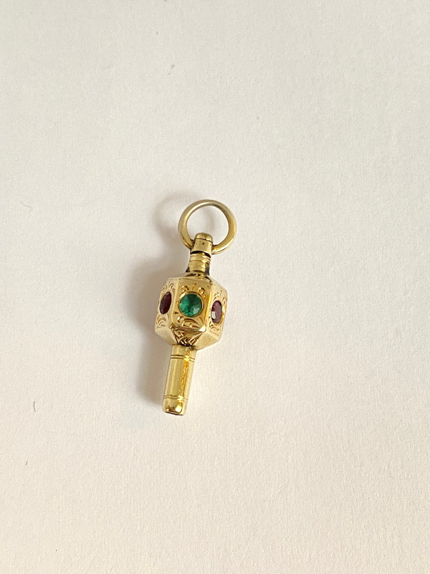 Rare, Georgian, Antique, Rolled Gold Acrostic 'Regard' Watch Key Pendant/Charm