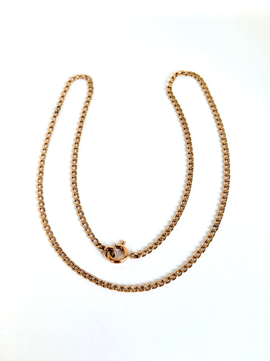 15ct Gold Vintage Chain, 15 inches long, 4.88g